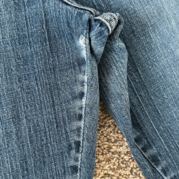 LEE RELAXED STRAIGHT LEG AT THE WAIST BLUE DENIM JEANS SIZE 12 M WOMENS - Picture 4 of 9